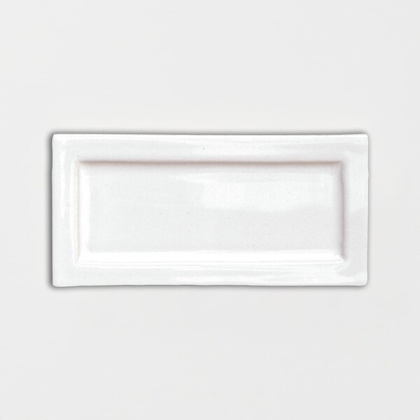 Royal White Glossy Eren Ceramic Wall Decos 3×6 Image