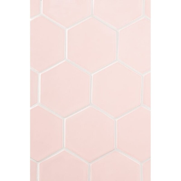 Rosie Glossy Hexagon 5 Ceramic Tile 5 Image