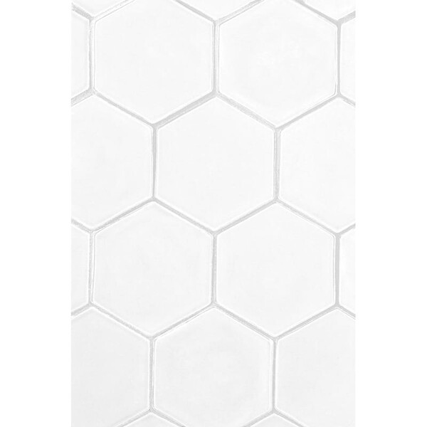 Satin Cotton Matte Hexagon 5 Ceramic Tile 5 Image