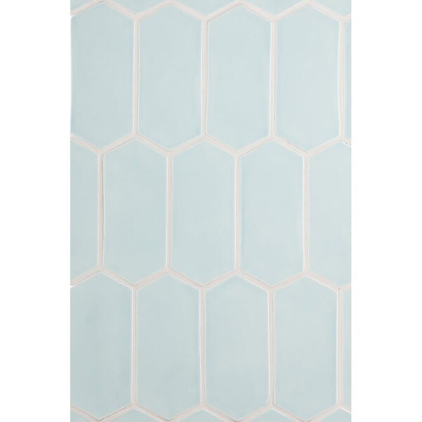 Jules Glossy Picket Ceramic Tile 3×6 Image
