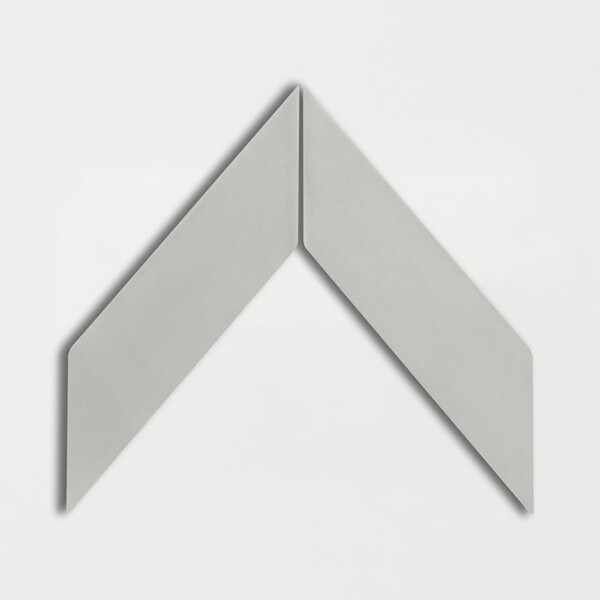 Cold Glossy Chevron Ceramic Tile 2×6 Image