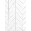 Imagem de azulejo cerâmico chevron fosco de algodão acetinado 2×6