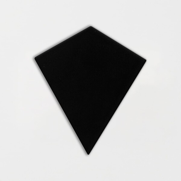 Black Glossy Diamante Ceramic Tile 6×6 Image