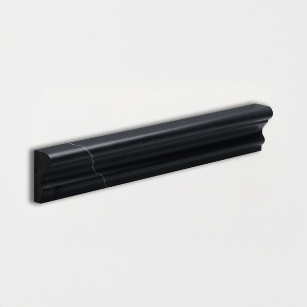Black Honed Andorra Marble Moldings 2×12 Image