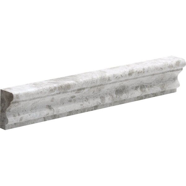 Silver Clouds Polished Andorra Marble Moldings 2×12 Image