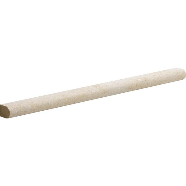 Casablanca Honed Pencil Liner Limestone Moldings 1/2×12 Image