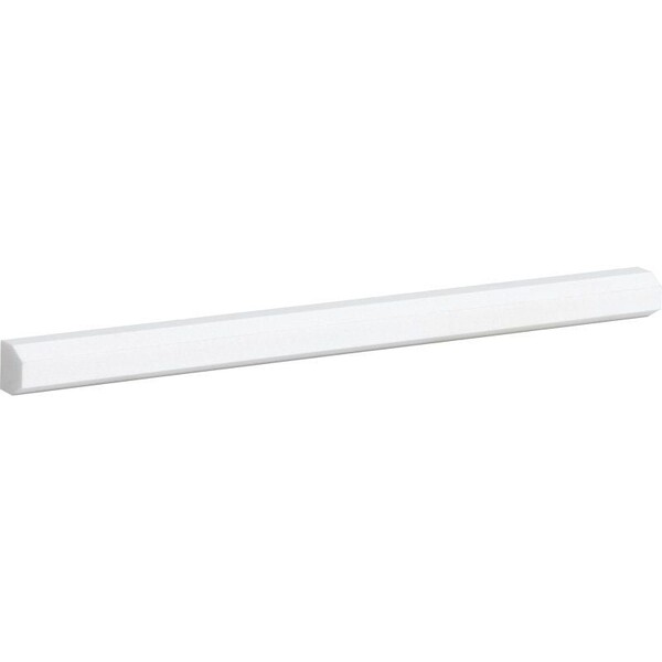 Aspen White Polished Pencil Liner Marble Moldings 11/16×12 Image