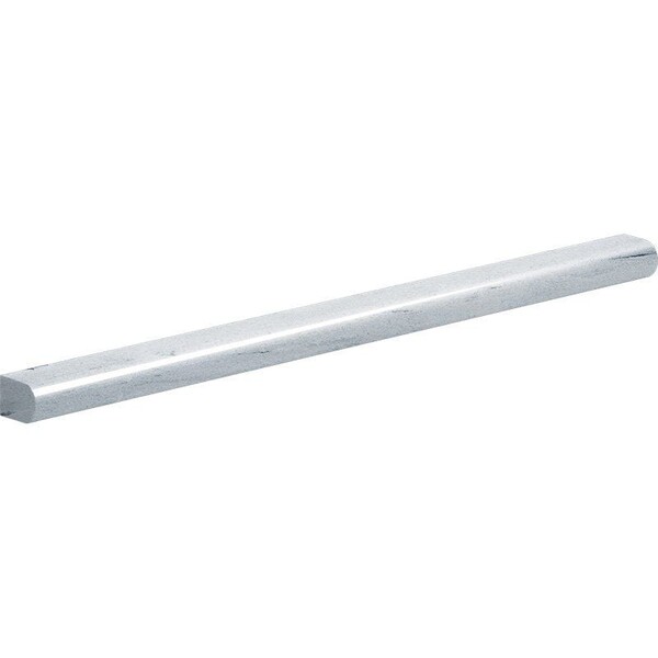 Neptune White Honed Pencil Liner Marble Moldings 1/2×12 Image