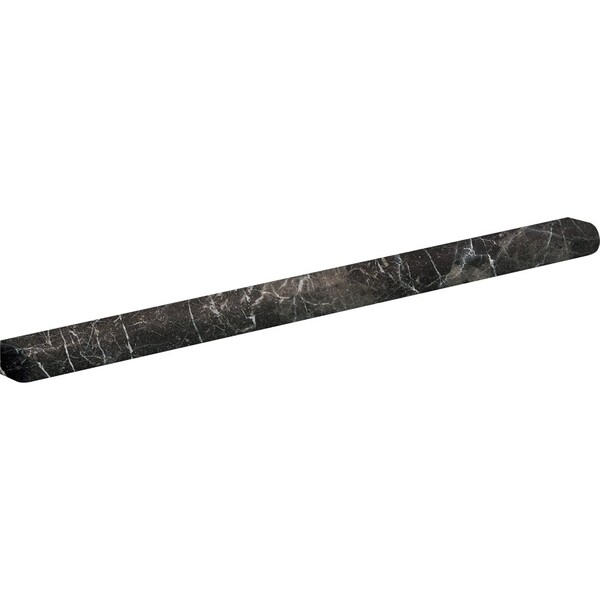 Iris Black Honed Pencl Liner Marble Moldings 1/2×12 Image