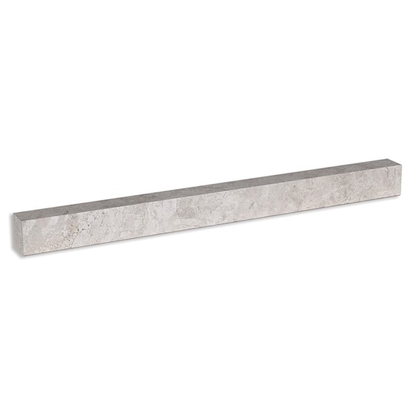 Silver Shadow Honed Flatiron Marble Moldings 1×12 Image