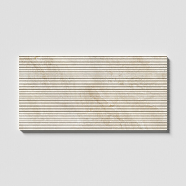 Image de carreau de marbre Diana Royal adouci à fines cannelures 18×36