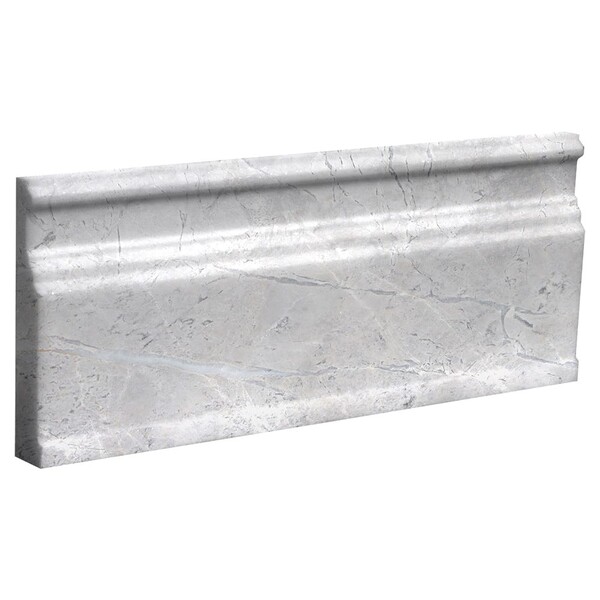 Avalanche Honed Modern Base Marble Moldings 5 1/16×12 Image