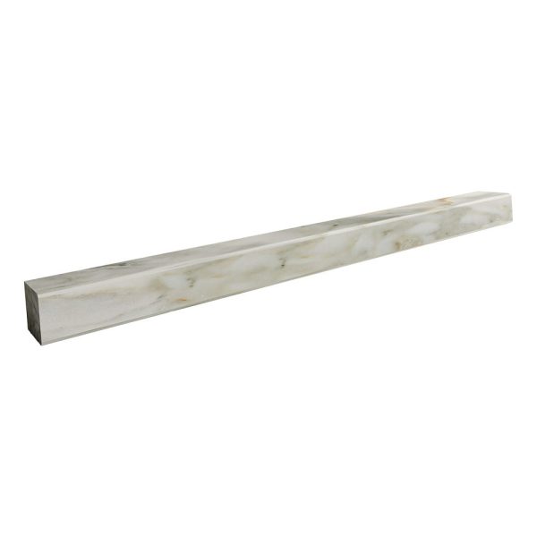 Calacatta Renaissance Honed Flatiron Marble Moldings 1×12 Image