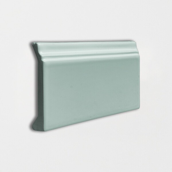 Witty Green Glossy Base Trim Ceramic Moldings 4 3/16×6 Image