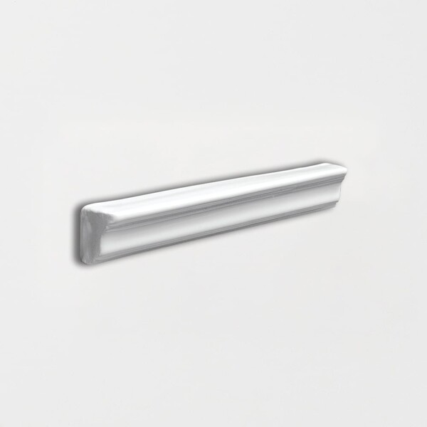 Royal White Glossy Finish Trim Glazed Terracotta Moldings 1×6 Image
