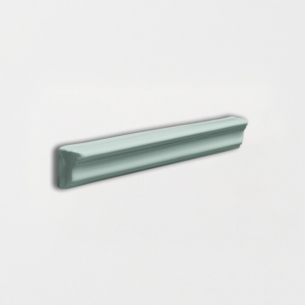 Witty Green Glossy Finish Trim Ceramic Moldings 1×6 Image