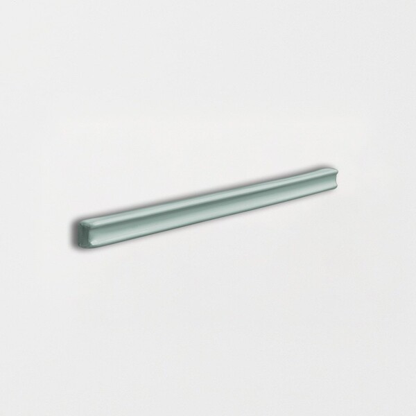 Witty Green Glossy Pencil Trim Ceramic Moldings 5/8×6 Image