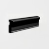 Black Glossy Ogee Trim Ceramic Moldings 2×6 Image
