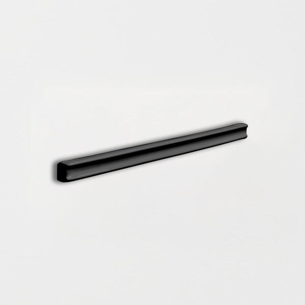 Black Glossy Pencil Trim Ceramic Moldings 5/8×6 Image