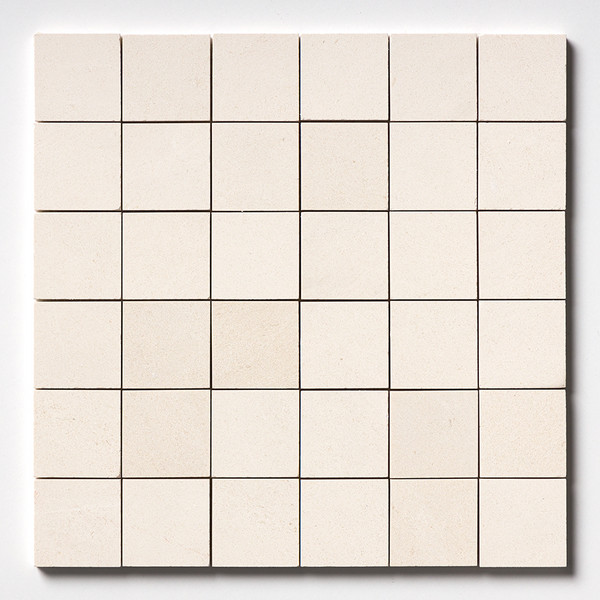 Champagne Honed 2×2 Limestone Mosaic 12×12 Image