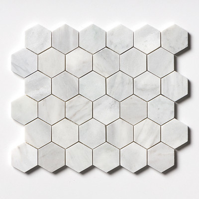 Avenza Honed Hexagon Marble Mosaic 10 3/8x12