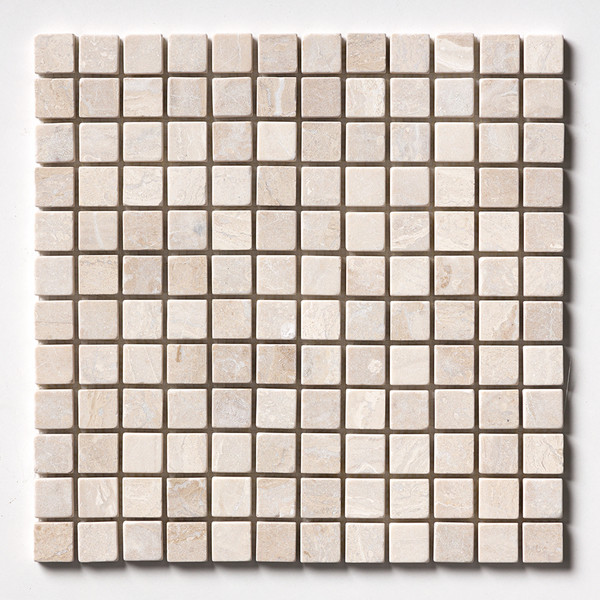 Diana Royal Tumbled 1×1 Marble Mosaic 12×12 Image