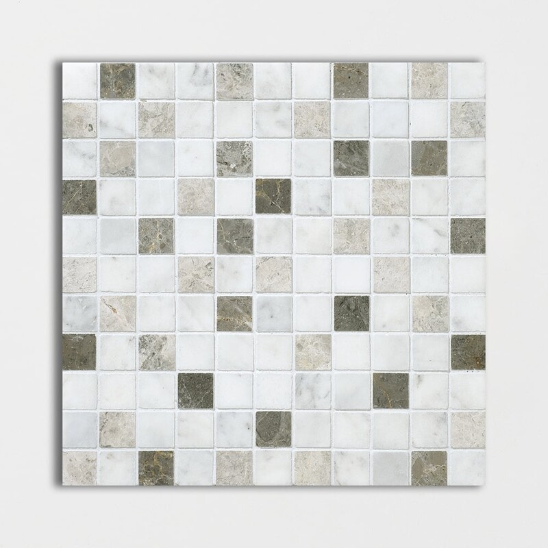 Massa Honed 1x1 Marble Mosaic 12x12