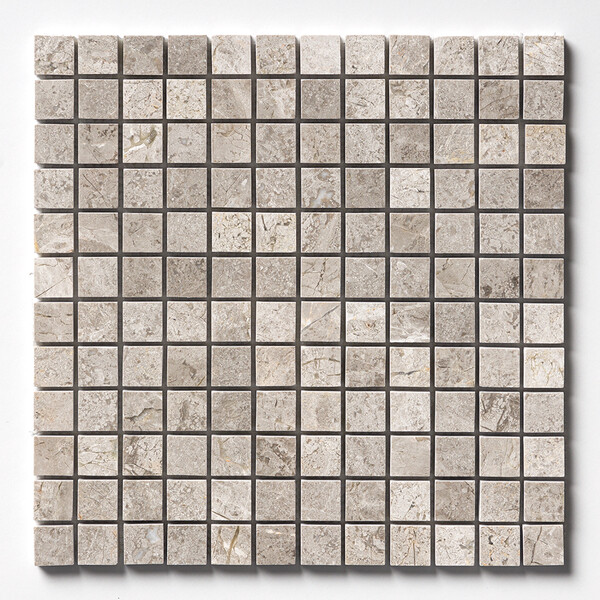 Silver Clouds Polished 1×1 Marble Mosaic 12×12 Image