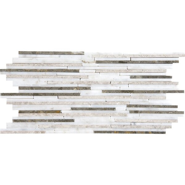 Massa Polished Bamboo Marble Mosaic 6×12 Image