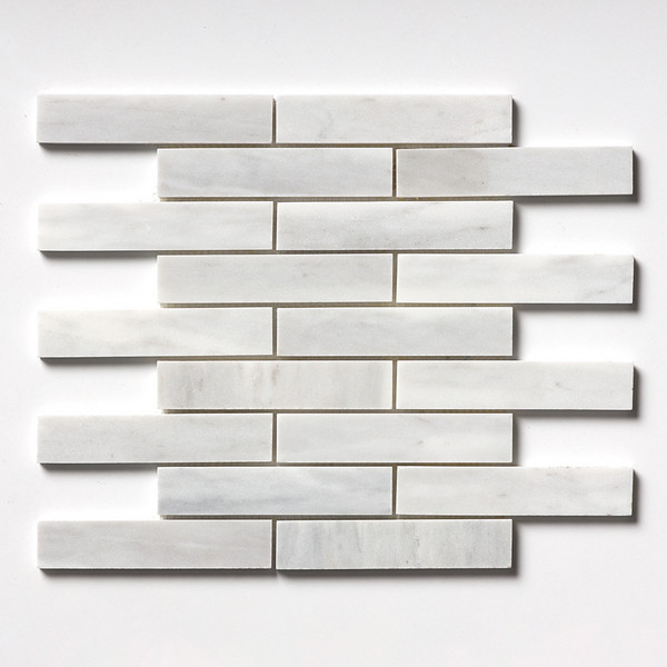 Avenza Honed 1 1/4×6 Marble Mosaic 12×12 Image