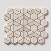 Diana Royal Textured 3d Hexagon Marble Mosaic 10 3/8×12 Image