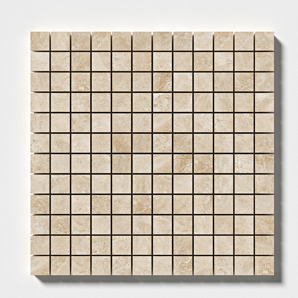 Cappuccino Polished 1×1 Marble Mosaic 12×12 Image