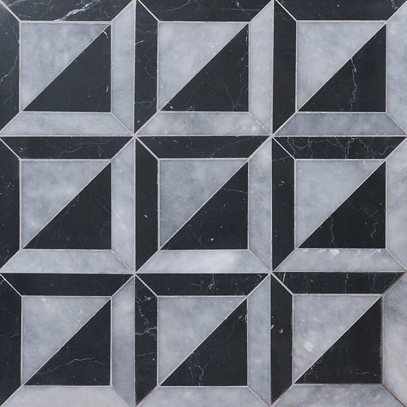 Allure, Siyah Multi Finish York Mermer Mozaik 11 15/16x11 15/16