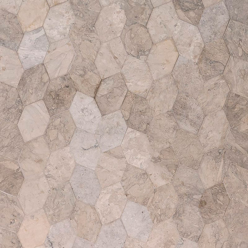 Britannia Honlanmış Autumn Leaf Limestone  Mozaik 11 13/16x13 9/16
