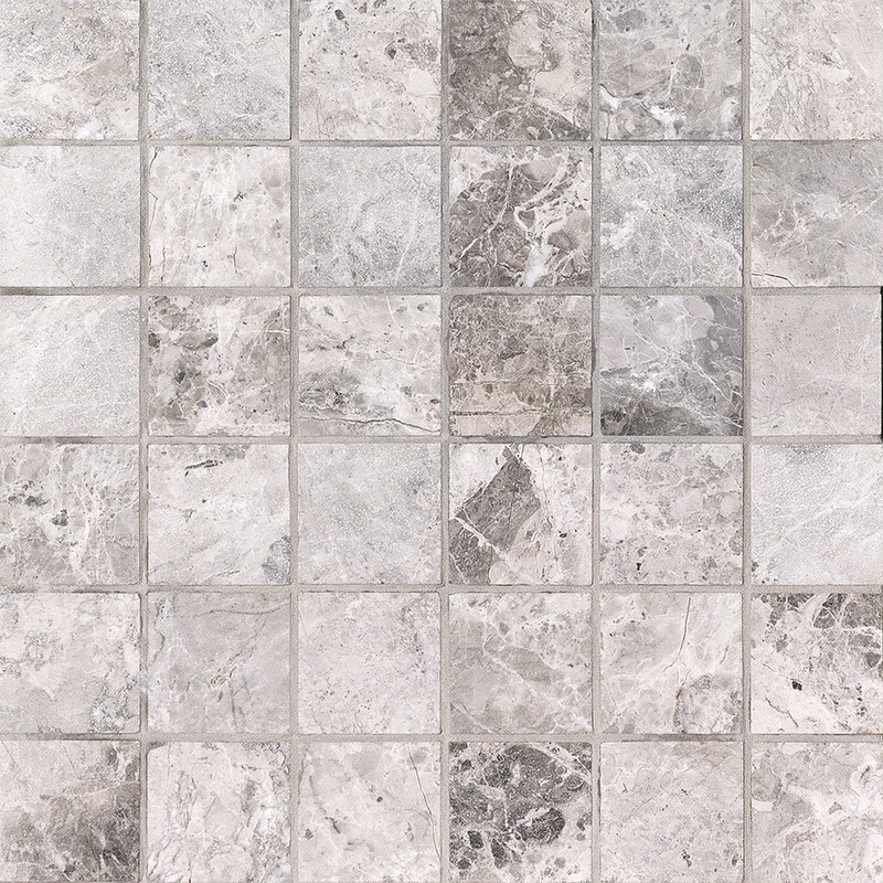 New Tundra Gray Honed 2x2 Marble Mosaic 12x12