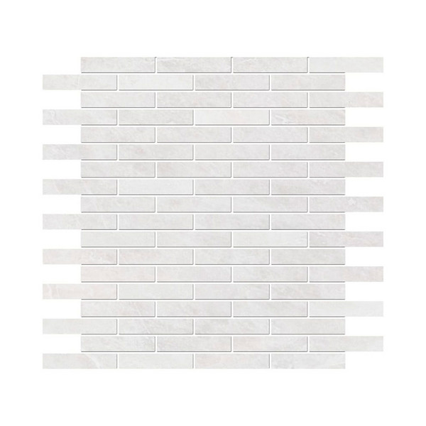 Iceberg Polished 5/8×3 Marble Mosaic 12×12 Image