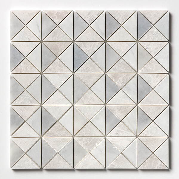 Iceberg, Avenza, Allure Multi Finish Devon Marble Mosaic 12 1/2×12 1/2 Image
