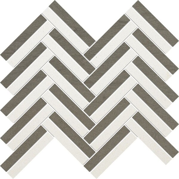 Şampanya, Boğaz Parlatılmış Raya Sepet Kireçtaşı Mozaik 11 13/16×12 3/16 Resim