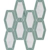Verde Capri, Buzul Cilalı Lincoln Mermer Mozaik 10 1/4×12 13/16 Resim