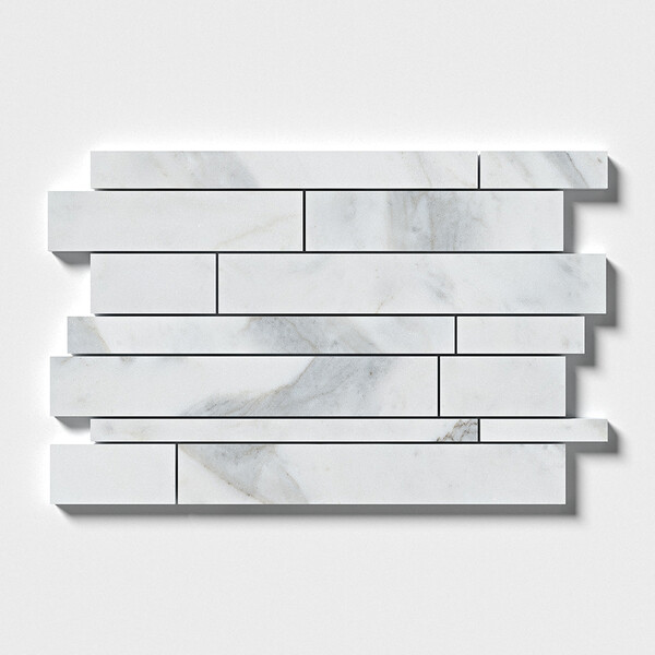 Calacatta Gold Royal Polished Slides Marble Mosaic 11×17 Image