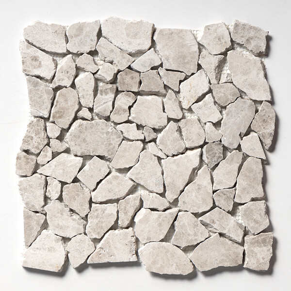 Silver Shadow Multi Finish Palladian Marble Mosaic 12×12 Image