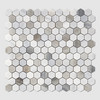Skyline Multi Finish Hexagon Marble Mosaic 11 5/8×12 3/8 Image