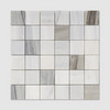 Immagine mosaico in marmo Skyline Multi Finish 2×2 12×12