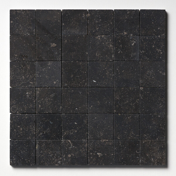 Belgium Blue Honed 2×2 Limestone Mosaic 12×12 Image