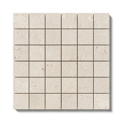 Desert Path Brushed 2x2 Limestone Mosaic 12x12