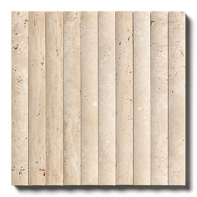 Ivory Unfilled Ion Marble Mosaic 12x12