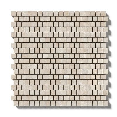 Delano Honed Staggered Joint 5/8x5/8 Marble Mosaic 12x12