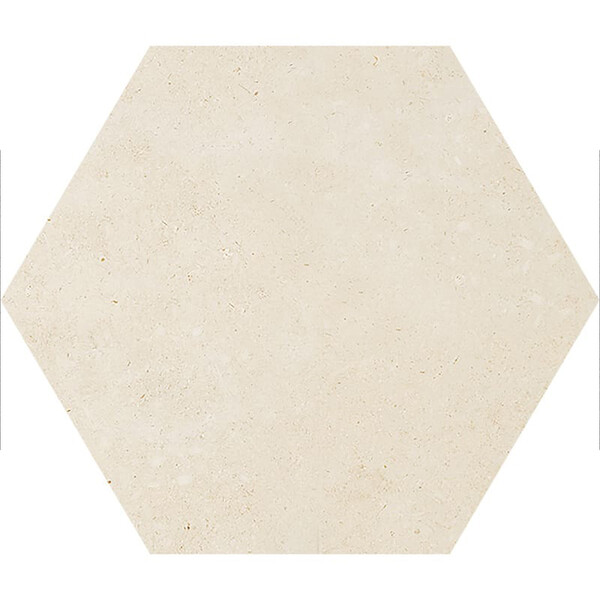 Hexagon Casablanca Honed Limestone Waterjet Decos 5 25/32×5 Image