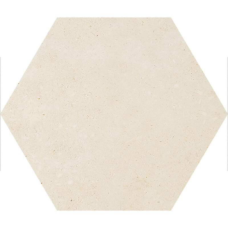 Hexagon Casablanca Honed Limestone Waterjet Decos 5 25/32x5