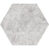 Immagine Deco Waterjet in marmo levigato Hexagon Silver Shadow 5 25/32×5